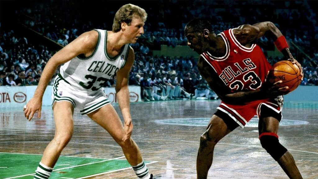 Larry Bird y Michael Jordan