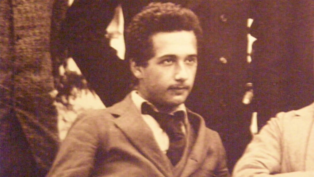 Albert Einstein cuando era joven