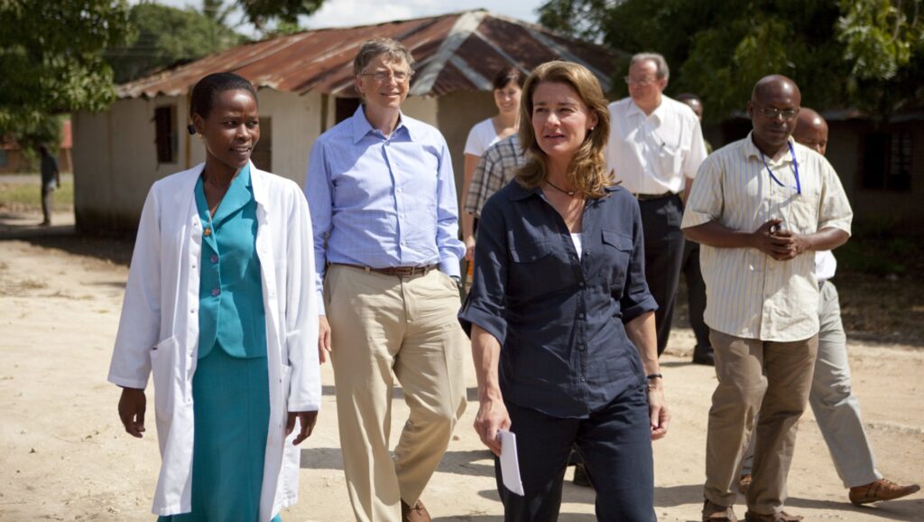 Bill Gates y Melinda Social en acto de ayuda humanitaria