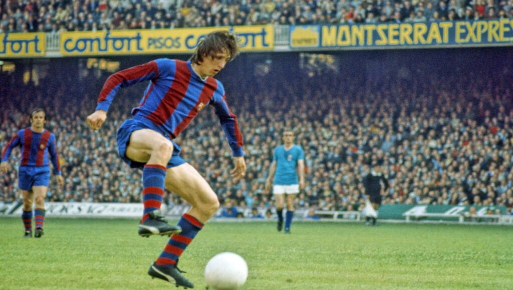 Johan Cruyff como jugador del FC Barcelona