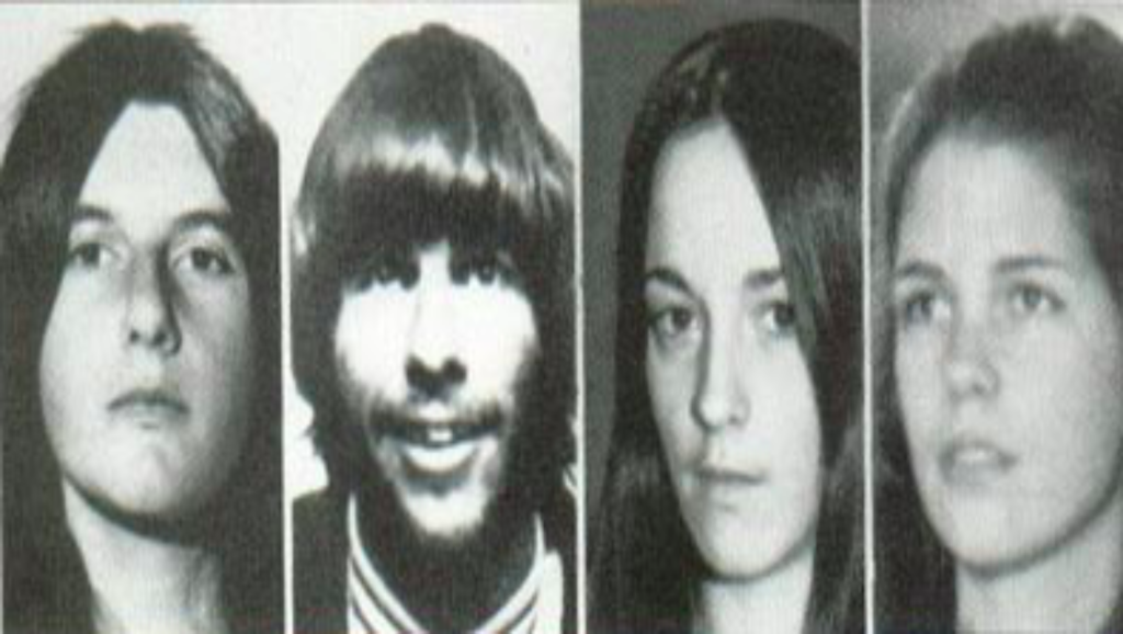 Patricia Krenwinkel, Tex Watson, Susan Atkins y Linda Kasabian