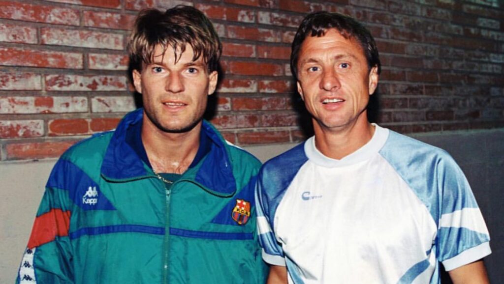 Michael Laudrup y Johan Cruyff