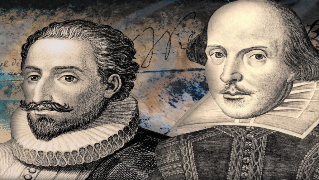 Miguel de Cervantes y William Shakespeare