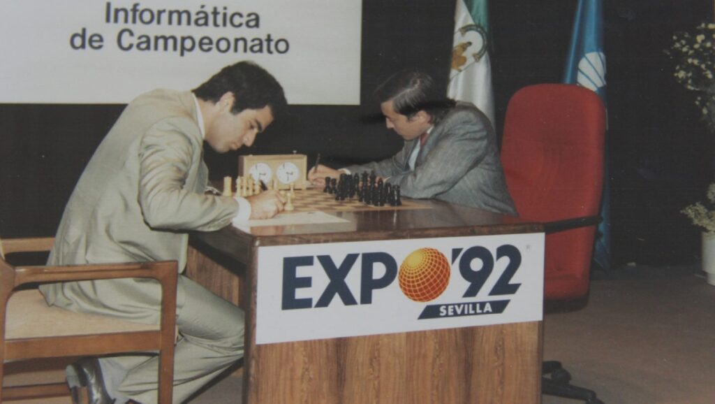 Kasparov contra Karpov en Sevilla en 1987