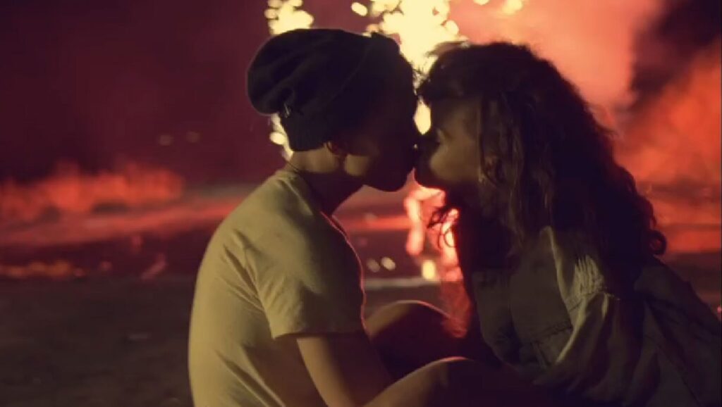 Rihanna en el videoclip de "We Found Love"
