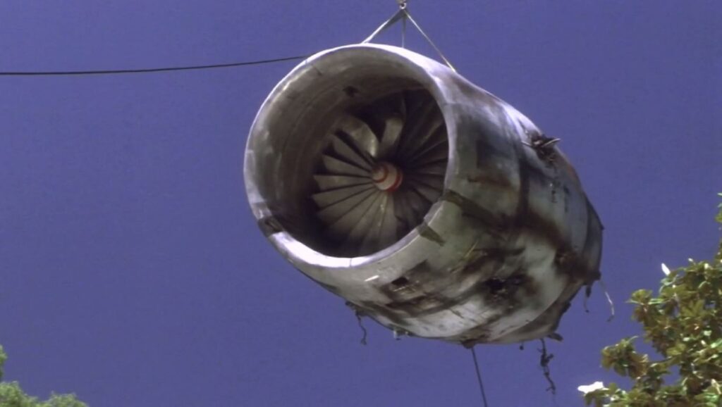 Turbina del avión en "Donnie Darko"