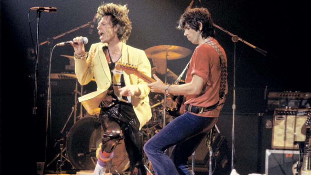 Mick Jagger y Keith Richards en el escenario