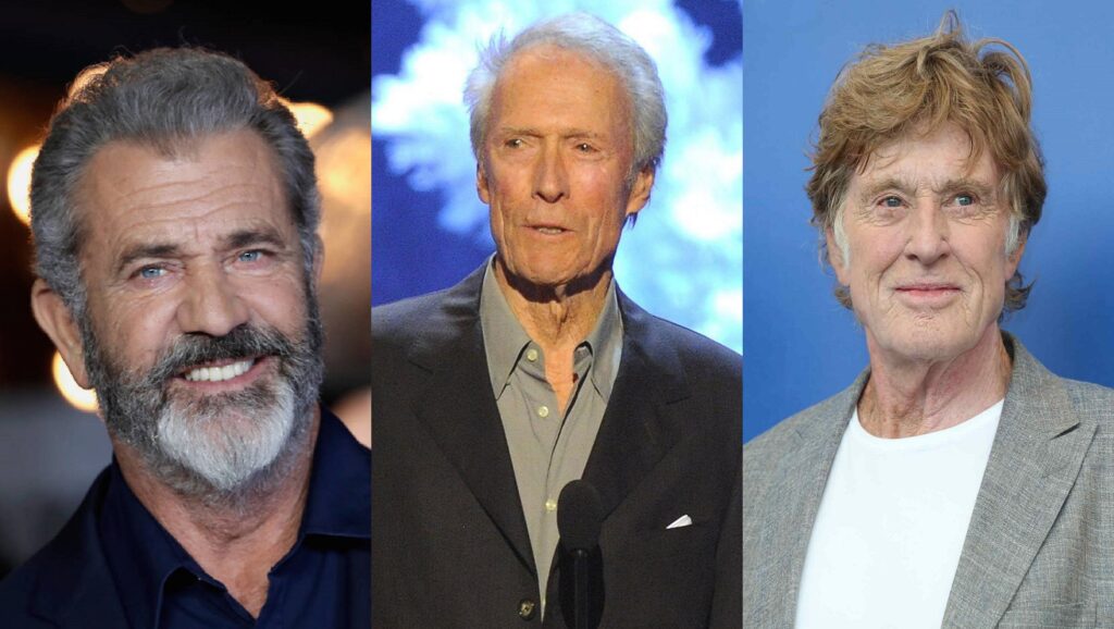 Mel Gibson, Clint Eastwood y Robert Redford