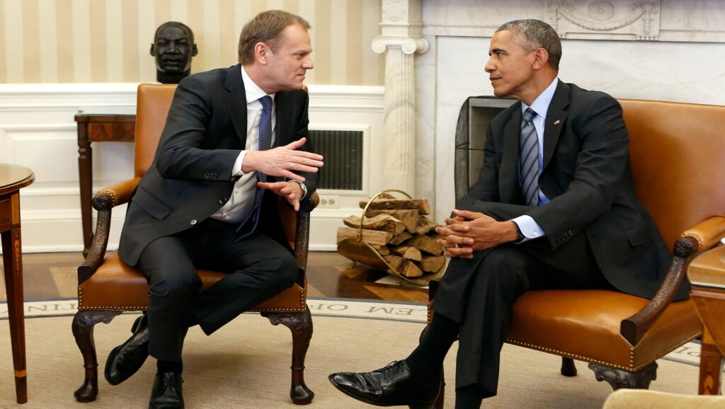 Donald Tusk y Barack Obama