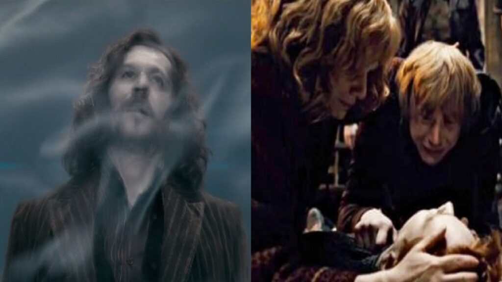 Muertes de Sirius Black y Fred Wesley en "Harry Potter"