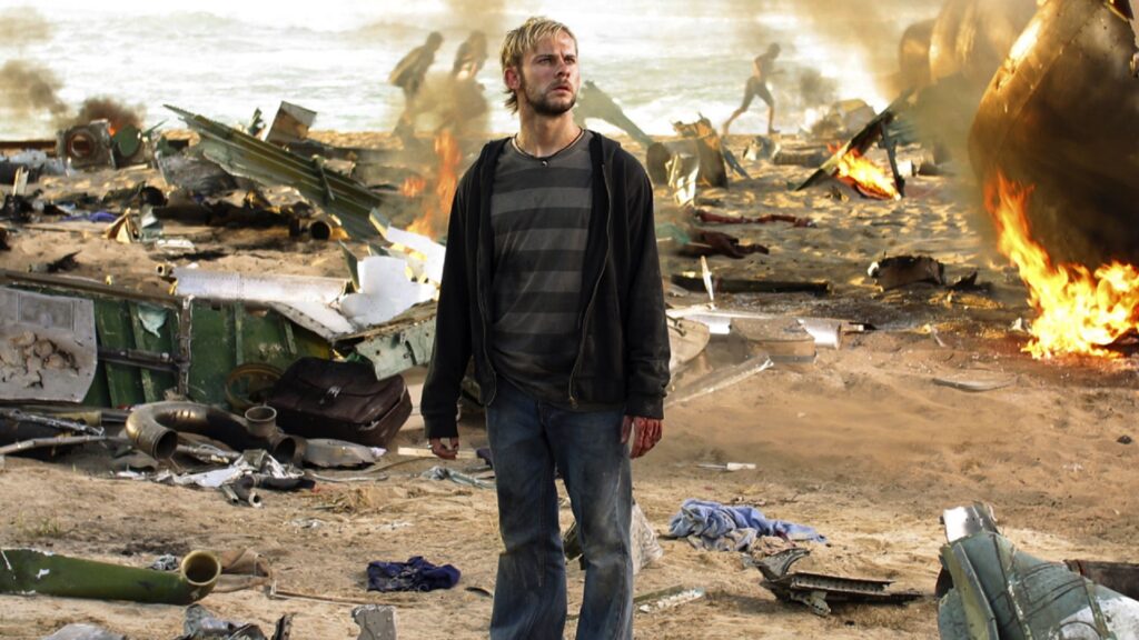 Dominic Monaghan en el episodio piloto de "Perdidos"