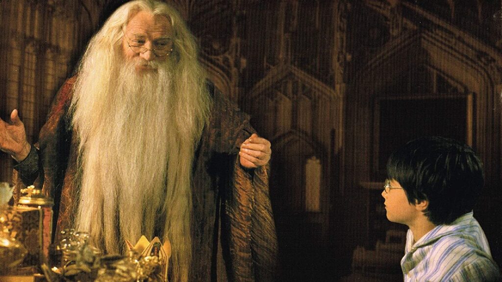  Richard Harris y Daniel Radcliffe en "Harry Potter"