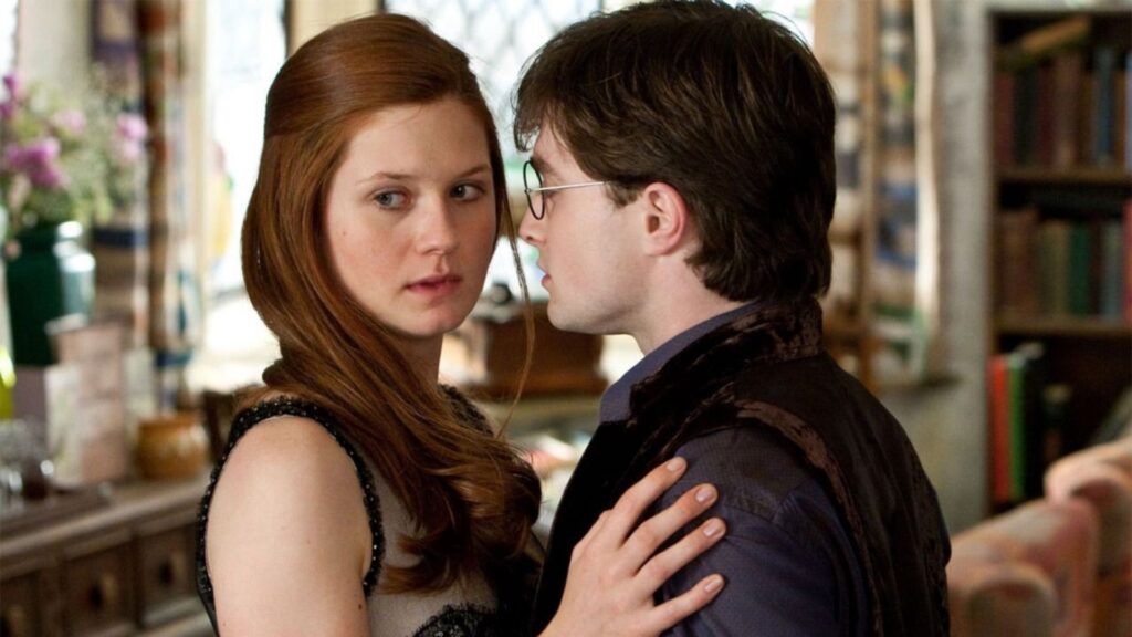 Ginny y Harry en "Harry Potter"
