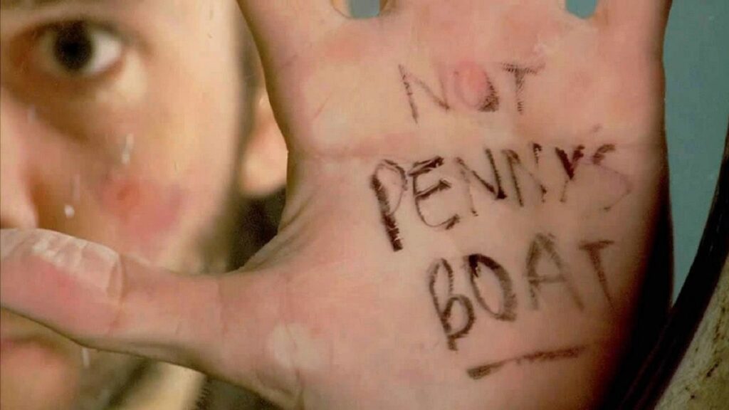 "Charlie" con la frase "Not Penny's Boat" en "Perdidos"