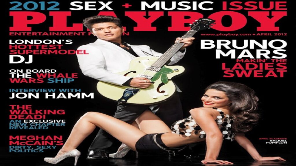Bruno Mars en la portada de Playboy