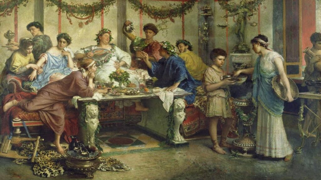 Banquete en la Antigua Roma