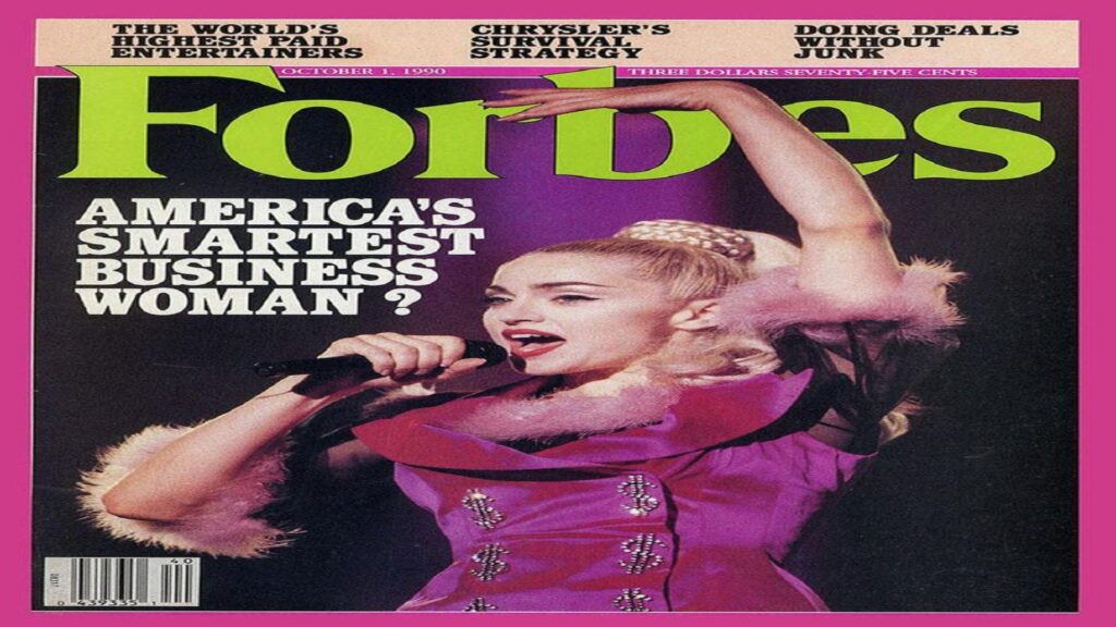 Madonna en la portada de la revista Forbes