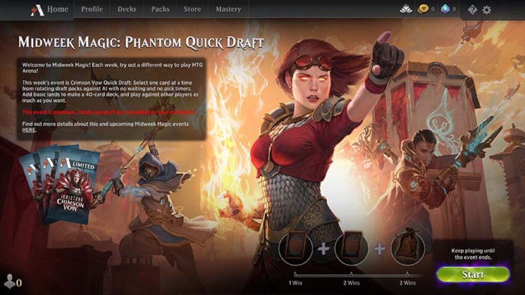 Draft de Mitad de Semana en Magic The Gathering Arena