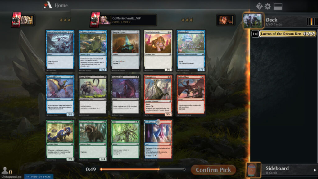 Draft Premier en Magic The Gathering Arena