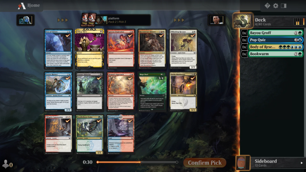 Draftear en Magic The Gathering Arena