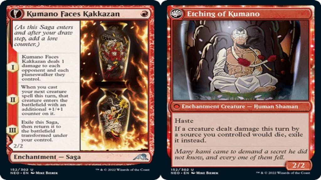 Kumano contra Kakkazan en Magic The Gathering Arena