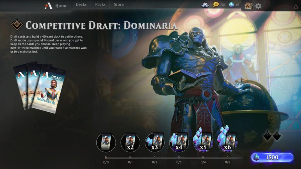 Draft Competitivo de Dominaria en Magic The Gathering Arena