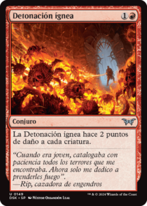 Detonación ígnea | Carta de MTG Arena