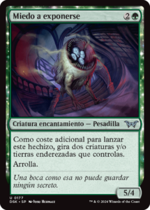 Miedo a exponerse | Carta de MTG Arena