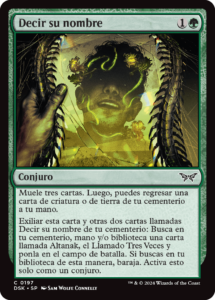 Decir su nombre | Carta de MTG Arena