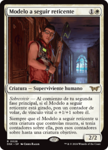 Modelo a seguir reticente | Carta de MTG Arena