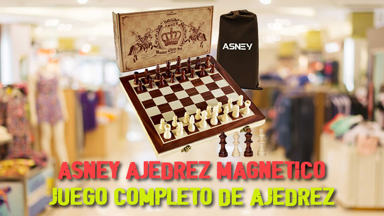 ASNEY Juego de Ajedrez Magnético | Juego de Ajedrez