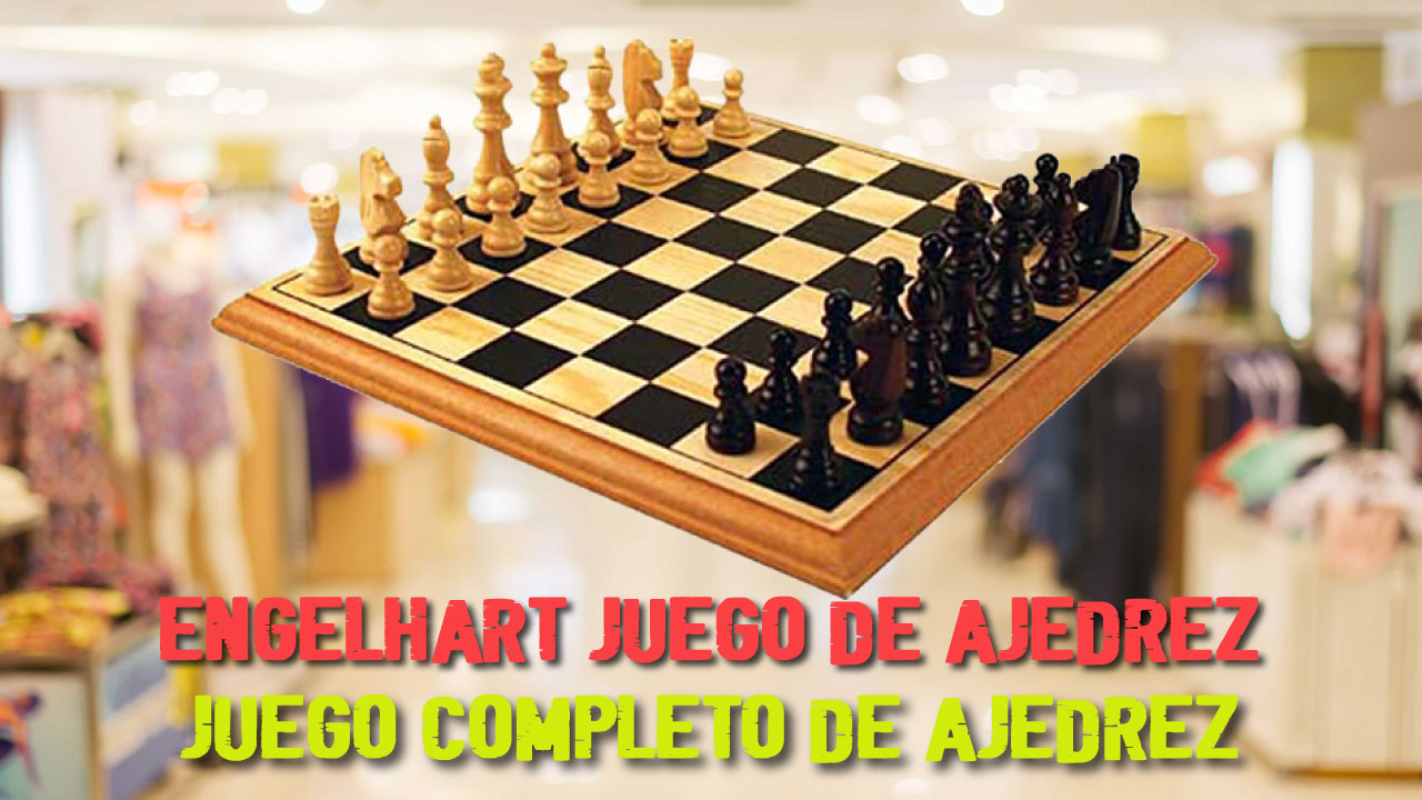 ENGELHART Juego de Ajedrez Completo | Juego de Ajedrez