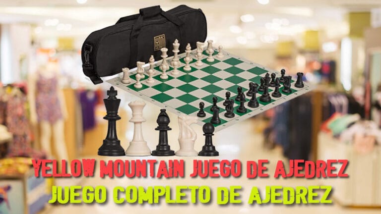 Yellow Mountain Juego Completo de Ajedrez con Piezas
