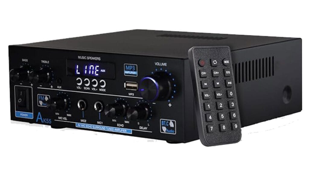 AWKAQUN Amplificador de 2 Canales (Amplificador)